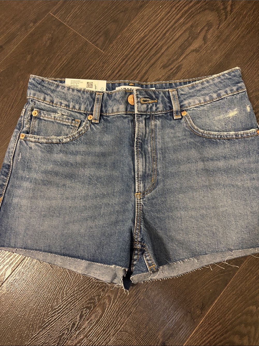 Garage Women's Light Blue Distressed Denim Cutoff Shorts